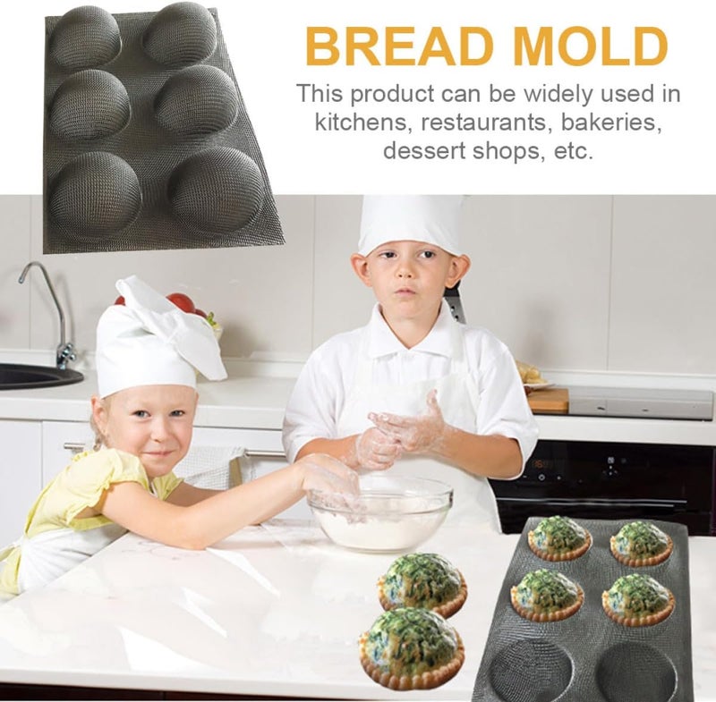 Silicone Bread Mold Non-stick Semi-circular Loaf Pan Perforated Baking Tray for Household and Restaurant Bread Baking Supplies - Image 3