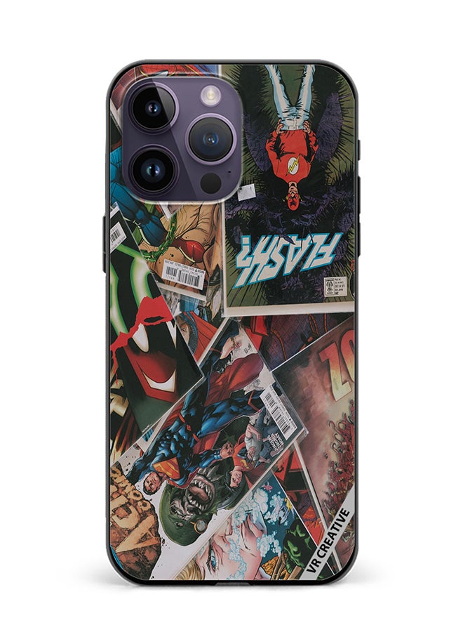 VR CREATIVE Protective Case Cover For Apple iPhone 15 Pro Max Marvel Comic Design Multicolour - Image 1