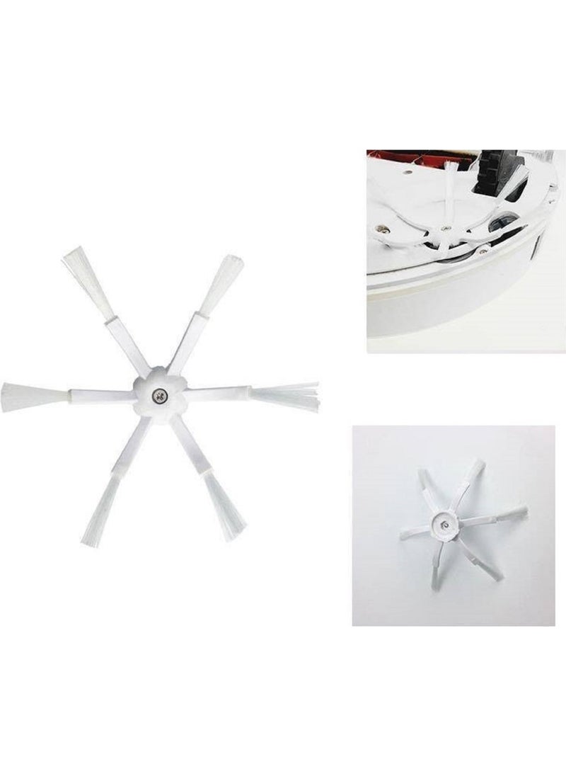 roborock - S5 Max S50/S55/S5 Compatible 6 Arm Side Brush Set 5 Pieces - Image 1