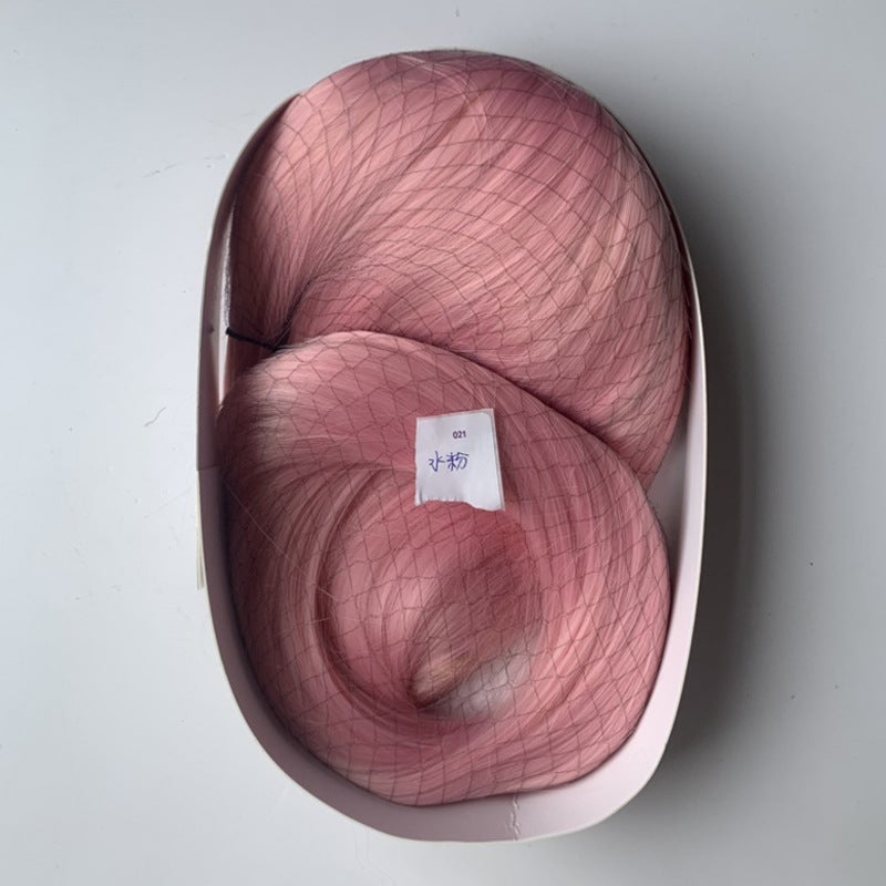 Generic Cardamom 60CM Universal Wig Hair Niang Special cos60cm Universal Hair Multicolor Optional Factory Direct in stock 60cm water pink
