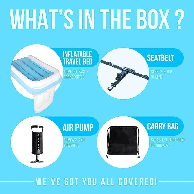 Portable Toddler Airplane Bed for Comfortable Flights  Essential Airplane Bed for Toddlers Perfect Travel Companion for Kids on Long Journeys - Image 5