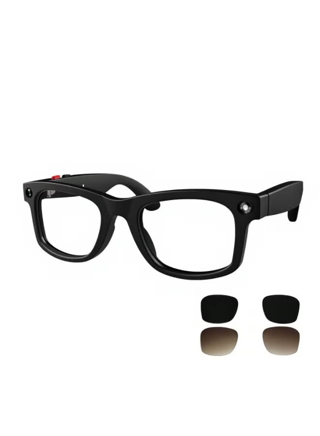 ELTRAZONE S2 Max AI Smart Glasses with HD Camera Real-Time Translation Bluetooth Audio Voice Assistant UV Protection Smart Wearable Glasses for Music Calls Video Recording - Image 1