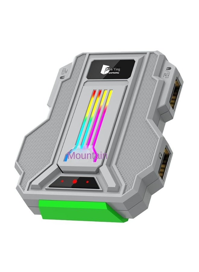 جاموينج  محول Gamwing Lie Ying 2 Pro للعب بالماوس ولوحة المفاتيح على الهاتف المحمول للألعاب محول ذكي رسم الخرائط السلكية USB مزدوج الوجهين المقبس بقدرة PD 60W  و QC 18W سرعة استجابة 1000 هرتز - Image 1