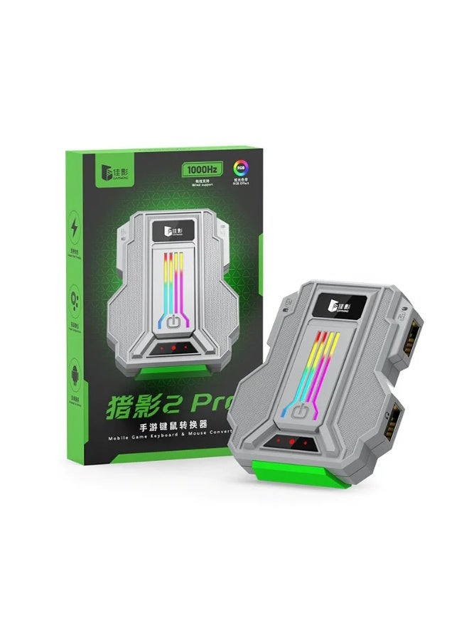 جاموينج  محول Gamwing Lie Ying 2 Pro للعب بالماوس ولوحة المفاتيح على الهاتف المحمول للألعاب محول ذكي رسم الخرائط السلكية USB مزدوج الوجهين المقبس بقدرة PD 60W  و QC 18W سرعة استجابة 1000 هرتز - Image 3