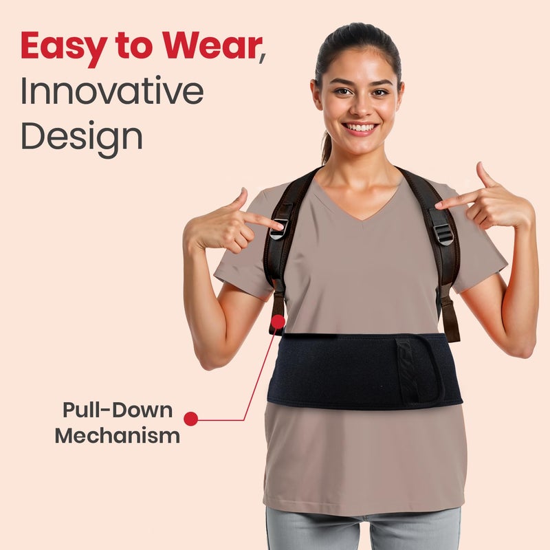 AGEasy Antara (Max Group) Posture Corrector | Back and Shoulder Support Belt | Back Straightener Brace For Spine | Back Support for Improving Posture, Pain Relief and Comfort (Regular) - Image 3