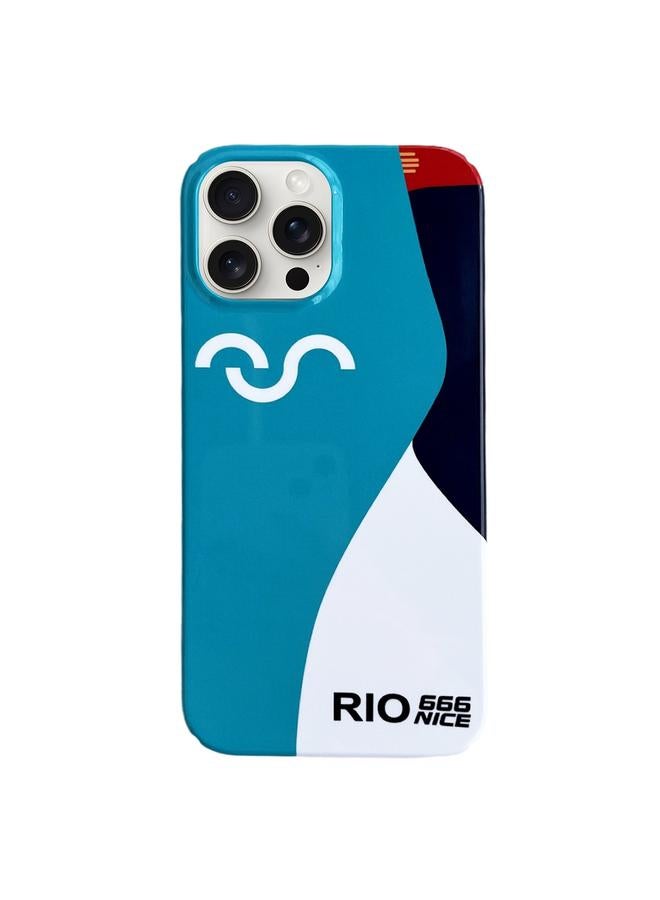 S-TOP Case For iPhone 15 Pro Painted Pattern PC Phone Case - Image 1