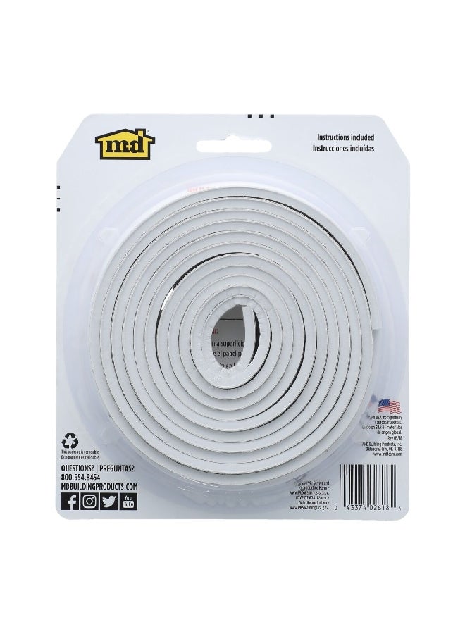 M-D Building Products Extra Small Gaps Filler Rubber Window Seal White 3/8 x 204 Inch 2618 - Image 2
