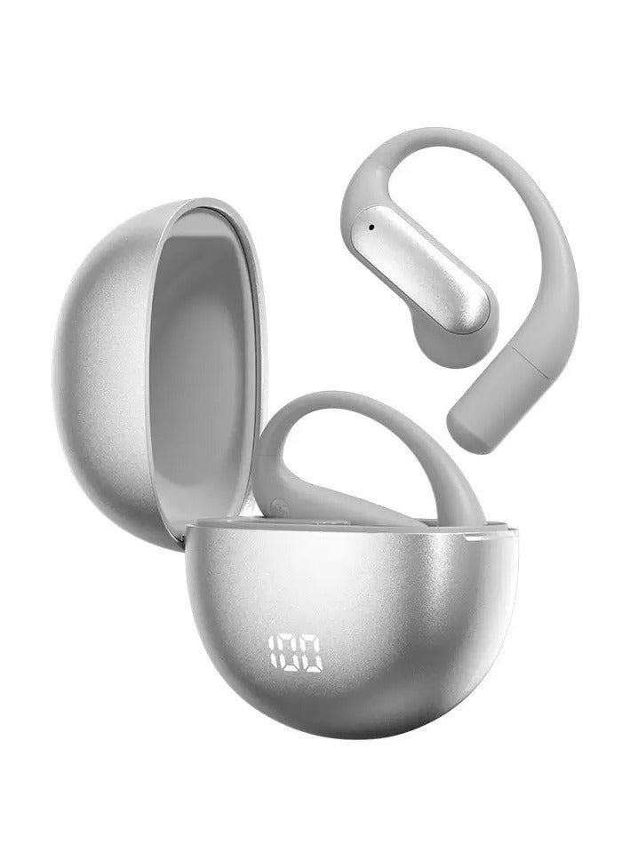 ألترون سماعات أذن رياضية لاسلكية ALTRONE مفتوحة الأذن بتقنية البلوتوث 5.4 مع علبة شحن، ترجمة فورية، صوت اتجاهي خالٍ من الضوضاء، تحكم باللمس، مقاومة للماء، عمر بطارية طويل - Image 2