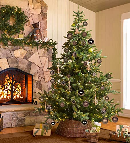 Briful 30PCS 2.36" Christmas Ball Ornaments Shatterproof Brown Christmas Tree Decorations Xmas Tree Balls Halloween Ornaments Décor - Image 5