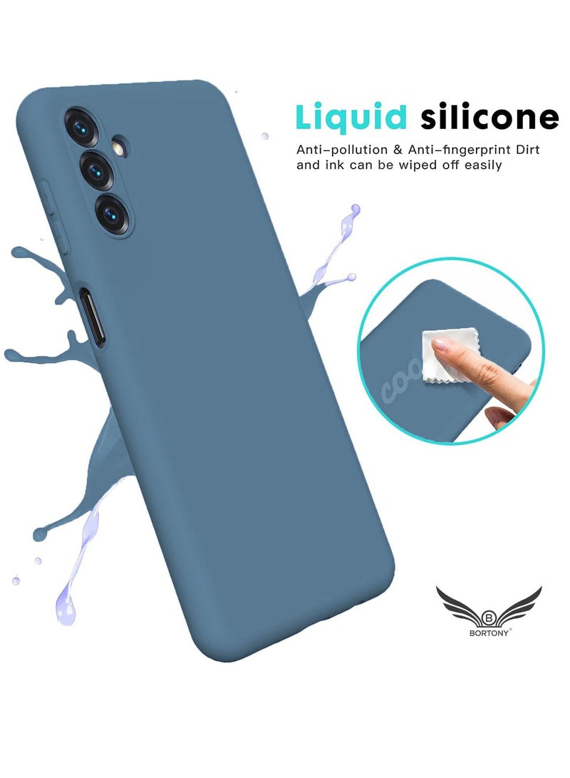 BORTONY Galaxy A14 Case Shockproof Liquid Silicone Case Slim Soft Cover With Inside Soft Microfiber Lining Compatible With Samsung Galaxy A14 4G/5G - Image 4