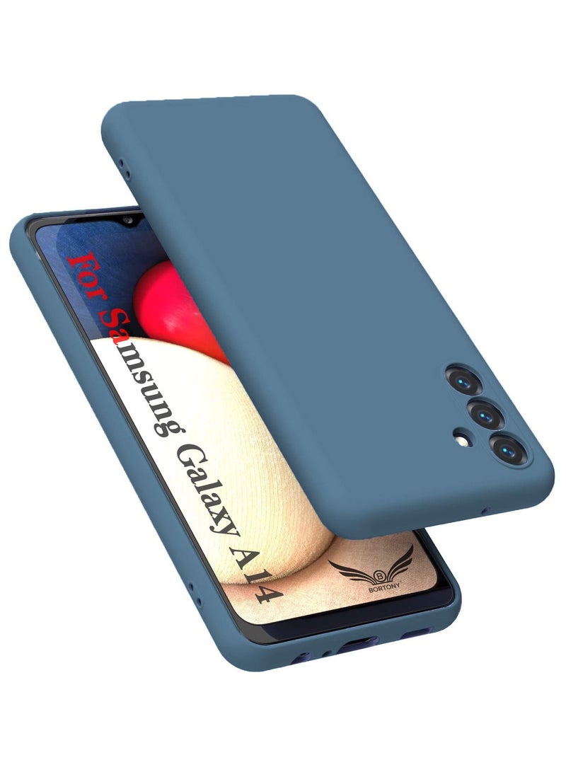 BORTONY Galaxy A14 Case Shockproof Liquid Silicone Case Slim Soft Cover With Inside Soft Microfiber Lining Compatible With Samsung Galaxy A14 4G/5G - Image 1