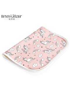 xozgdovg 3-Size Baby Waterproof Bed Pad with 100% Cotton Surface for Kids, Toddlers, Adults, Reusable and Washable Incontinence Underpads Mat for Pack n Play and Crib, Unicorn  - Image 1
