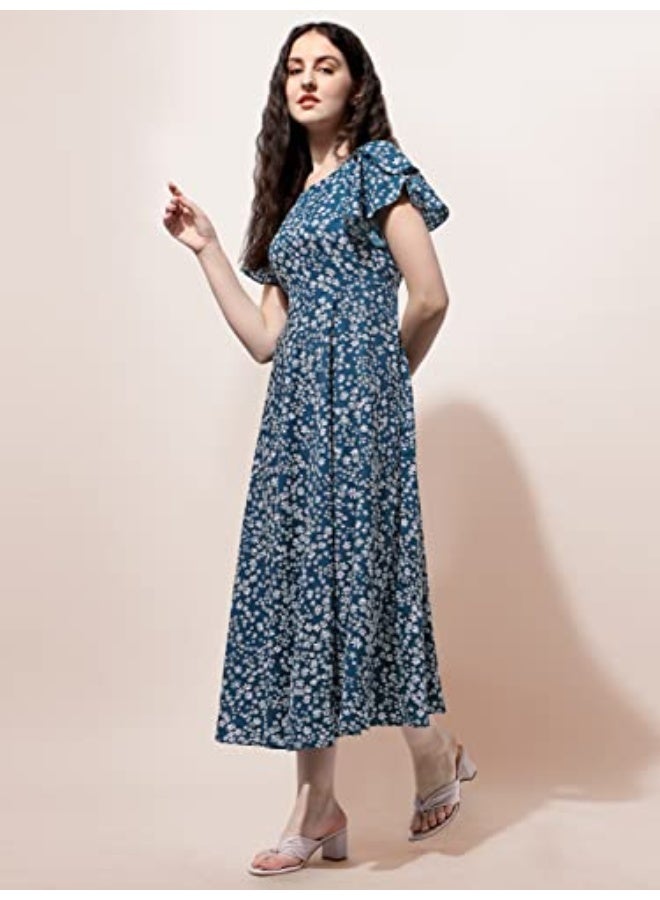 Oomph! فستان ماكسي كريب من أومف! للنساء - Image 4