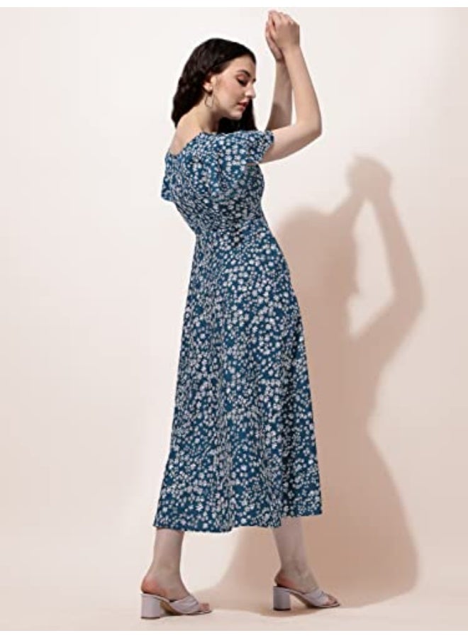 Oomph! فستان ماكسي كريب من أومف! للنساء - Image 5