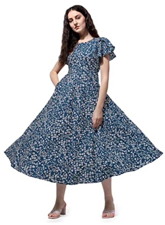 Oomph! فستان ماكسي كريب من أومف! للنساء - Image 1