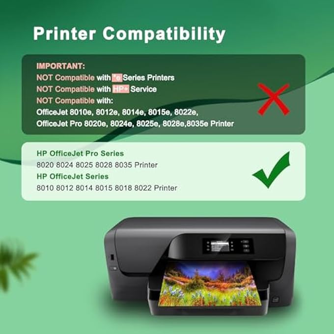 خراطيش حبر 910XL متوافقة مع طابعات HP OFFICEJET PRO 8025 8020 8028 8035 و OFFICEJET 8015 8010 8018 8022، عبوة 4 عالية الإنتاجية (أسود، أزرق، وردي، أصفر) - Image 3