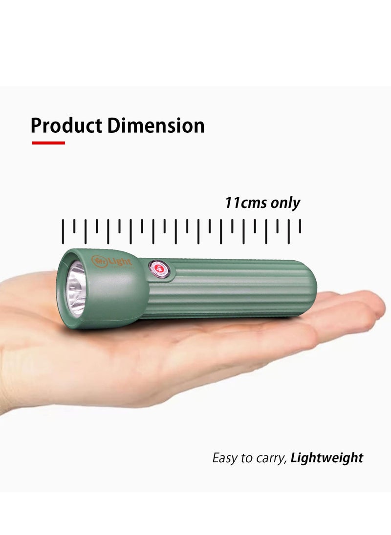 Mr. Light - Ultra Bright Rechargeable LED Torch Flashlight Small Size And Long Working Time Compact Handheld Torchlight for Camping Hiking and Emergencies - Image 1