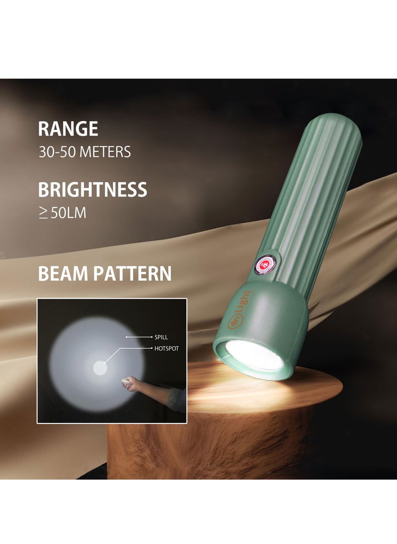 Mr. Light - Ultra Bright Rechargeable LED Torch Flashlight Small Size And Long Working Time Compact Handheld Torchlight for Camping Hiking and Emergencies - Image 1