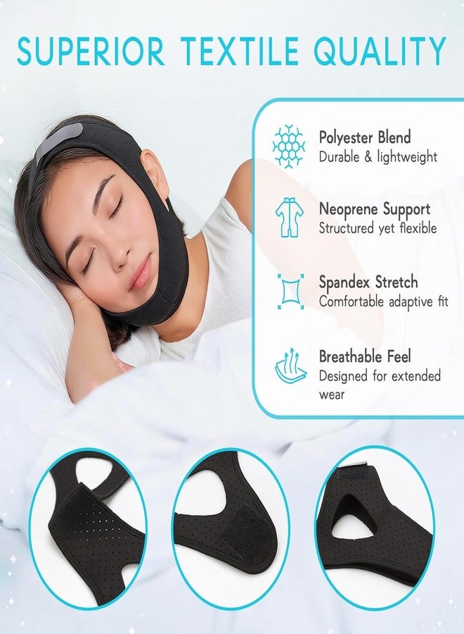 Adamson Chin Strap for Sleeping, M Size – Anti Snoring Chin Strap for Sleepers, Adjustable Jaw Support Strap, Secure Mouth Closure, Breathable & Comfortable for Night Sleep - Image 2