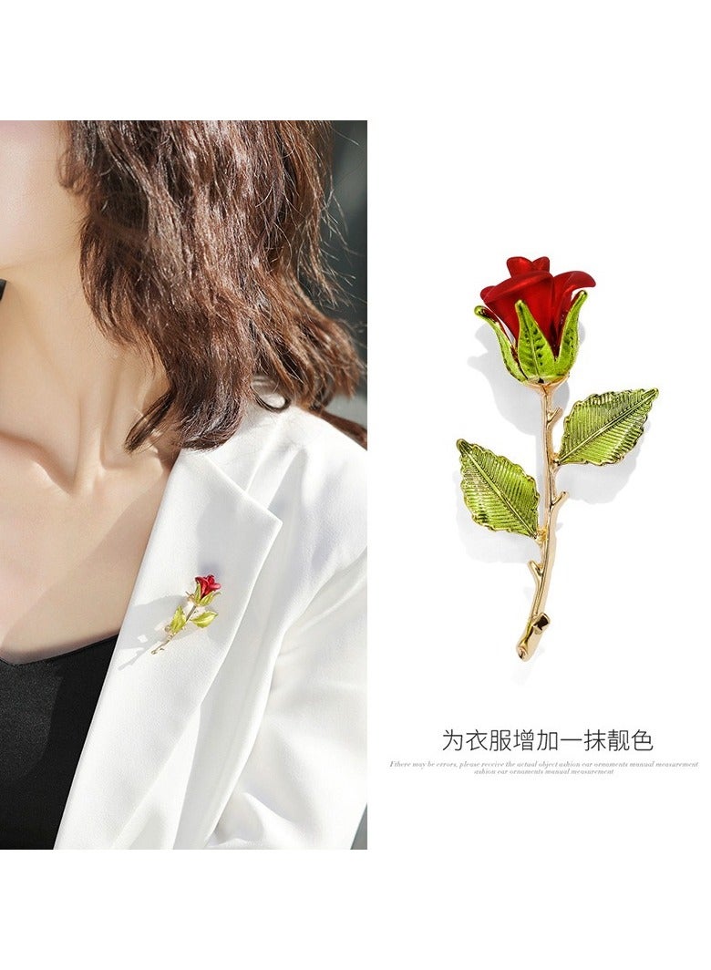 الزهرة الحمراء بروش - Image 1