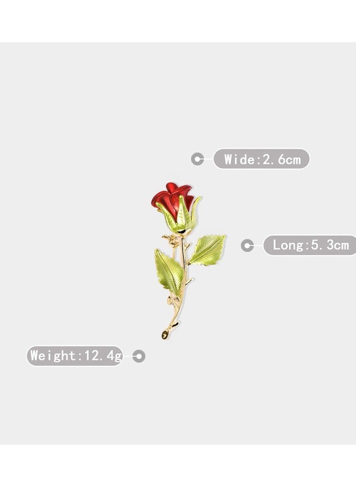 الزهرة الحمراء بروش - Image 2