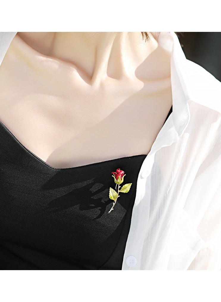 الزهرة الحمراء بروش - Image 4