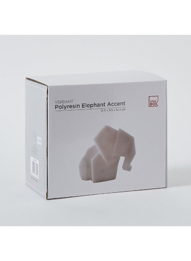 Home Box Verdant Polyresin Elephant Accent in Sand Finish 18.5 x 15.5 x 9.5 cm - Image 2