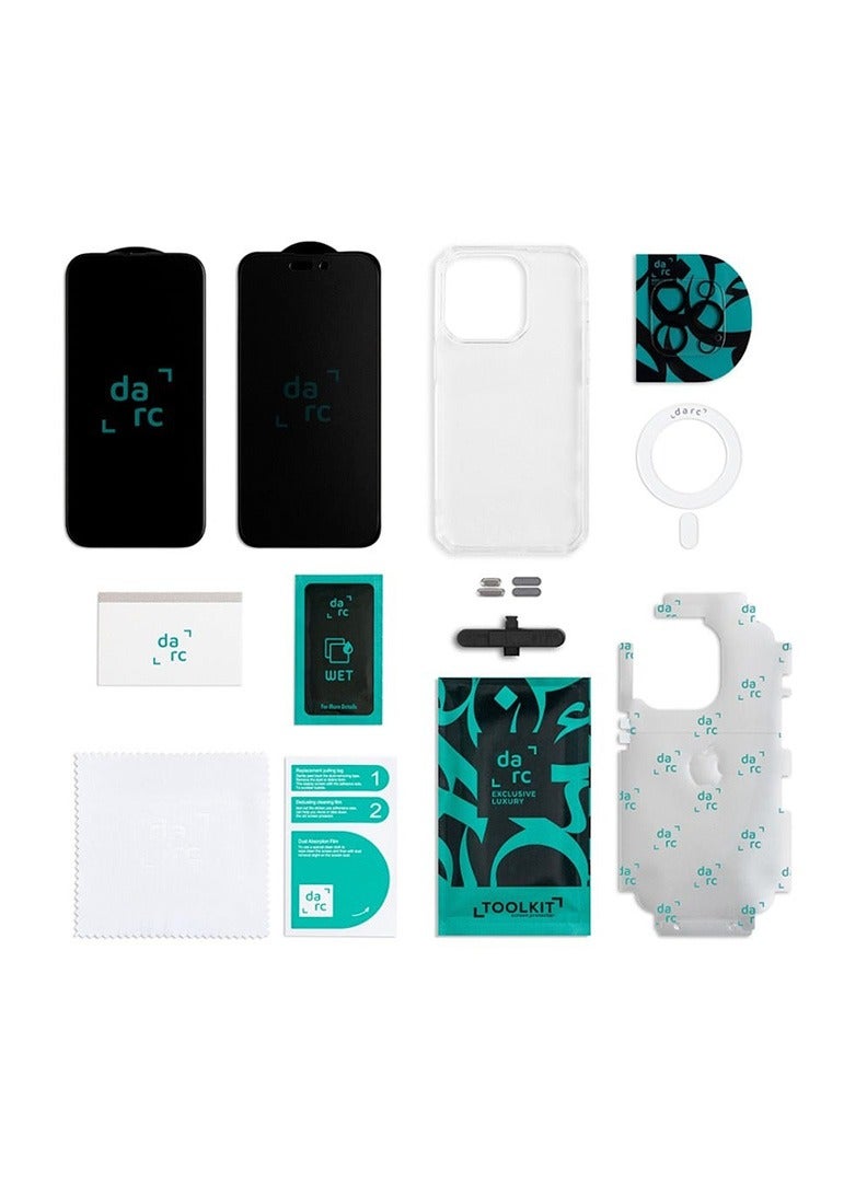 darc IPhone 14 Pro 5-in-1 Economical Protection Package, provides effective protection against shocks and scratches with high quality. - Image 2