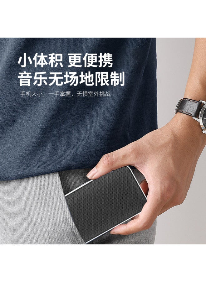 ايه اي سي مكبر صوت بلوتوث محمول BT205 يدعم شحن الأجهزة المحمولة، مكبر صوت خارجي صغير محمول مع مضخم صوت قوي، مكبر صوت صغير فائق النحافة - Image 4