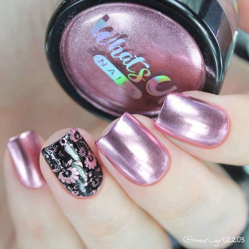 Whats Up Nails واتس اب نيلز - مسحوق روز كروم لأظافر المرايا - Image 5