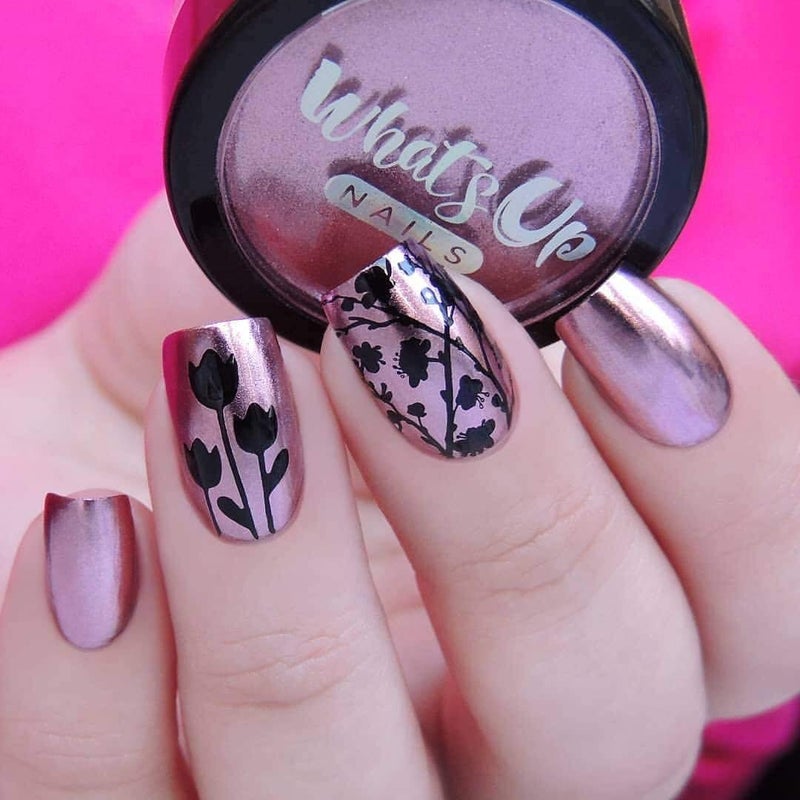 Whats Up Nails واتس اب نيلز - مسحوق روز كروم لأظافر المرايا - Image 3