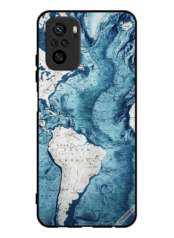 Covernex Protective Case Cover For Poco M5s 4G Map Art - Image 1