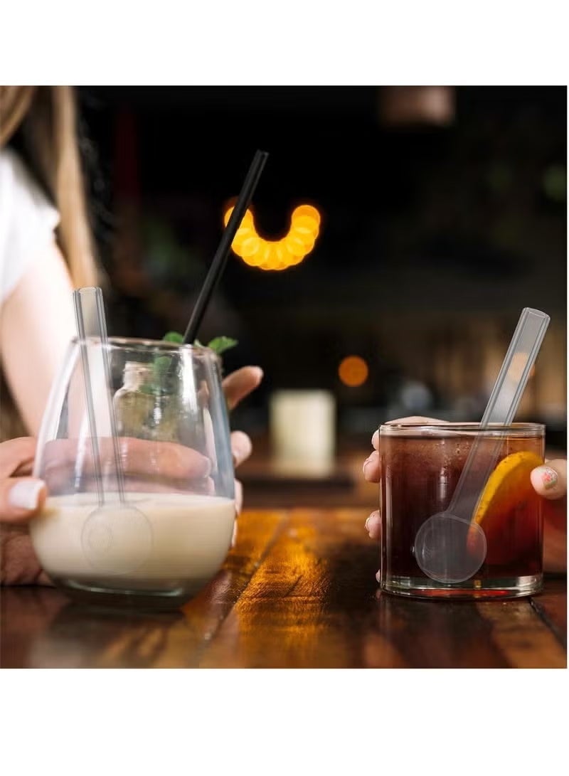 10 Pcs Milk Glass Straws Shatter Resistant 4 Inch Short Reusable Glass Straw With Cleaning Brush Dishwasher Safe Drinking Straws Perfect For Smoothies Coffee Juice Clear - Image 4