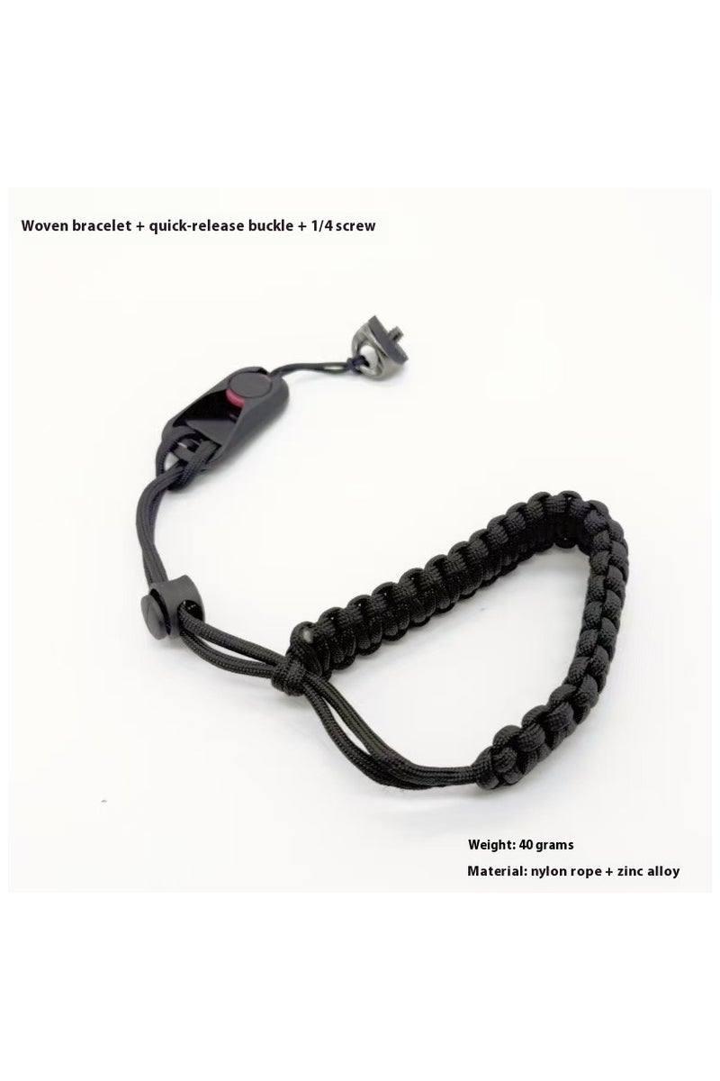 GoPro, DJI, Insta360, DSLR Cameras, Action Cameras, 1/4-Inch Screw Anti-Loss Wrist Strap, Woven Wristband - Image 1