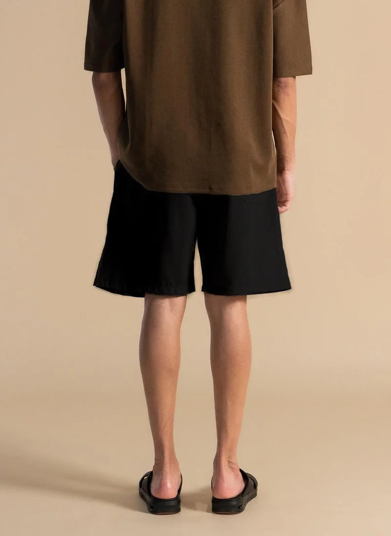 SHAPES LINEN BLEND JOGGER WAIST SHORTS
