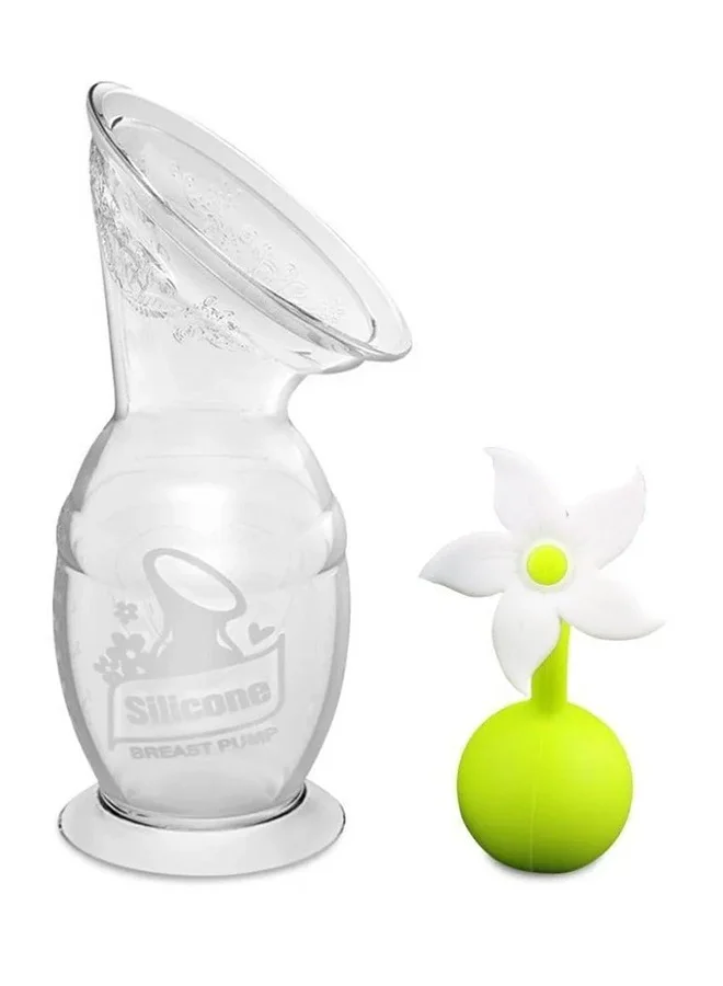 هاكا Silicone Breast Pump And Flower Stopper - White