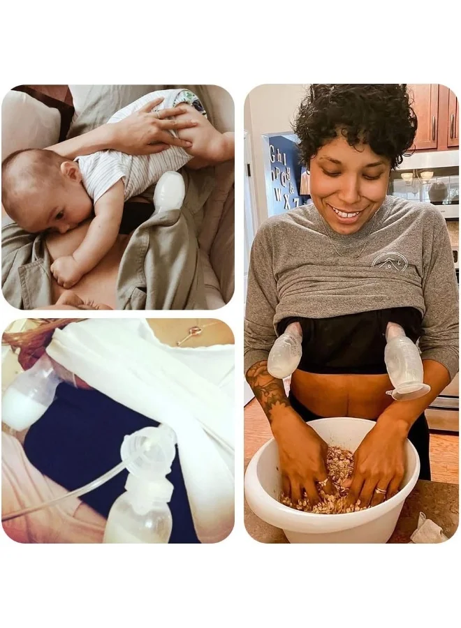 هاكا Silicone Breast Pump And Flower Stopper - White