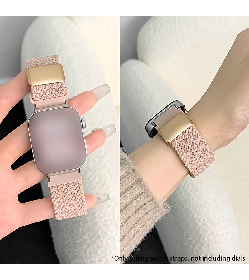 Replacement Woven Nylon Magnetic Watch Strap For Huawei Fit 4 Pro Fit4 Fit3 Official Rainbow Color Smart Sports Bracelet Wristband Male Female Student Style - Image 4