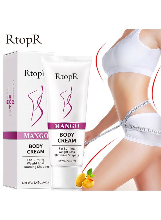 RtopR Mango Slimming Body Cream, Hot Cream Cellulite Cream Body Shape Cream Slimming Weight Loss Cream Fat Burner Massage Cream Muscle Relaxation Cream Home Portable - Image 1
