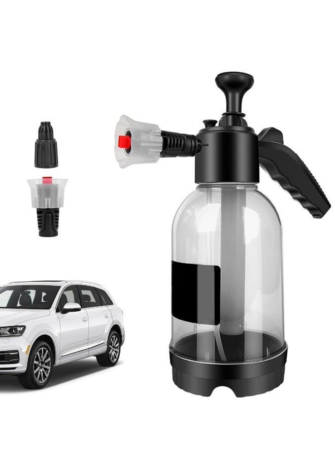 Generic Car Foam Sprayer, 2L Hand Pressurized Soap Sprayer, Snow Foam Sprayer Pressure Sprayer Bottles, Release Soap Washer Car Wash Foam, for Cleaning, Gardening, Car Washing  - Image 1