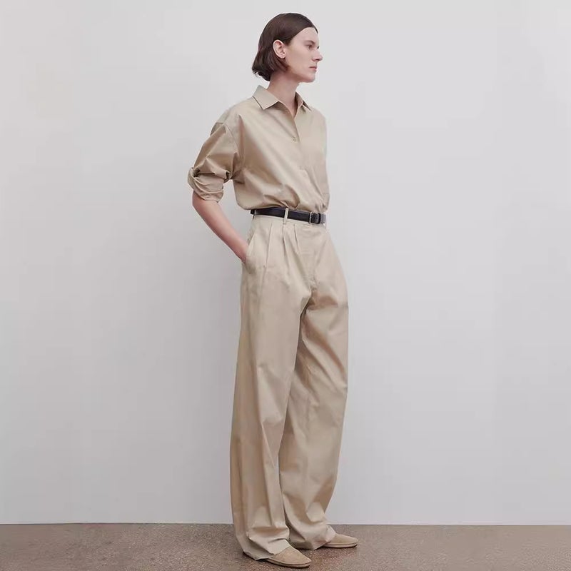 Casual Cotton Shirt Women 2024 Spring Autumn Long Sleeve Pants - Image 4