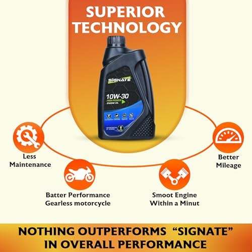 Signate 10W30 4T Scooter Engine Oil 1L | Maximum Gear Protection & Power Formula For High Performance (Pack of 2) - Image 4