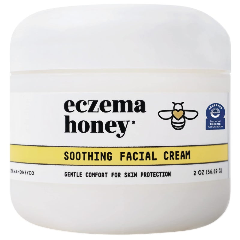 ECZEMA HONEY Soothing Facial Cream - Eczema Lotion for Face, Eyelids, Lips, and More - Natural Dry Skin Repair (2 Oz) - Image 1