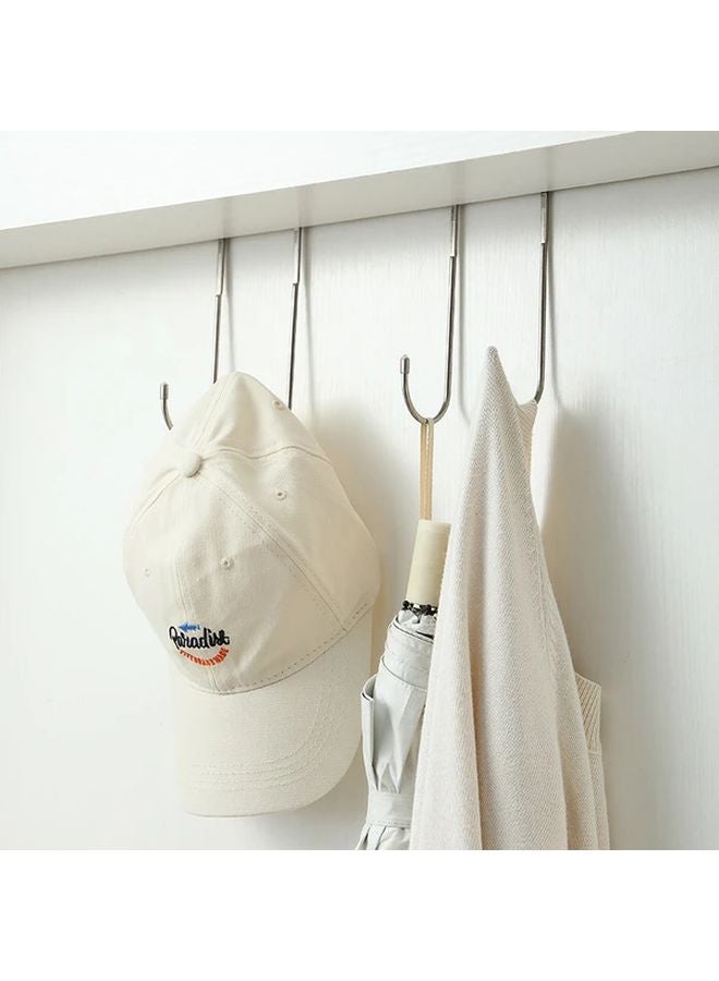 Black Stainless Steel S Hook Double Hanger for Kitchen Bathroom Cabinet Door Towel Storage - Image 4