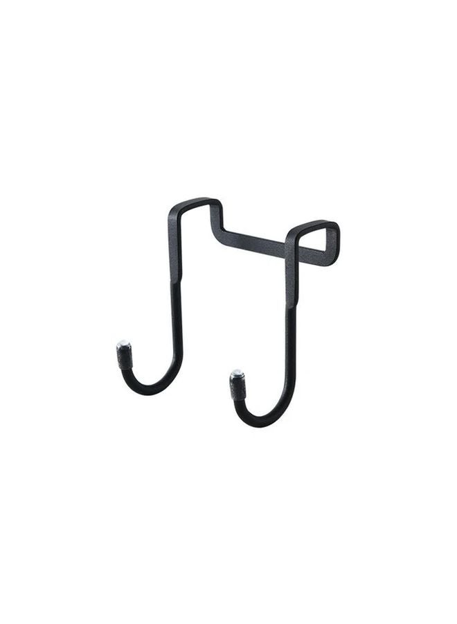 Black Stainless Steel S Hook Double Hanger for Kitchen Bathroom Cabinet Door Towel Storage - Image 1