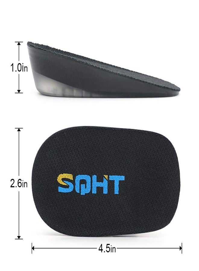 SQHT's Height Increase Insole - Gel Heel Shoe Lift Inserts, Achilles Tendon Cushion for Men and Women (Large (1" Height)) - Image 5