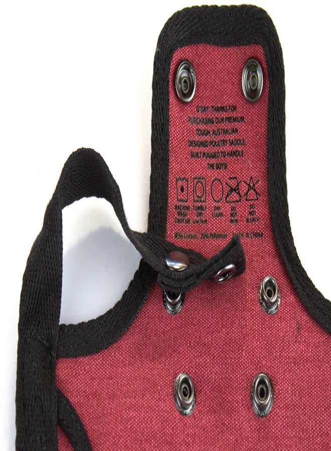 DOWN UNDER OUTDOORS Medium-Large Chicken Saddle Hen Apron Saver (Burgundy) - Image 3