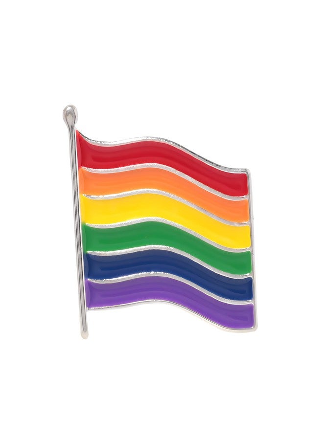 فوندريزينغ فور أ كوز دبوس علم قوس قزح للمثليين والمتحولين جنسيًا - دبوس علم فخر المثليين لمسيرات الفخر، وفعاليات مجتمع الميم، وشهر الفخر، والفعاليات الترويجية، وتقديم الهدايا، والمزيد! (دبوس واحد) - Image 1