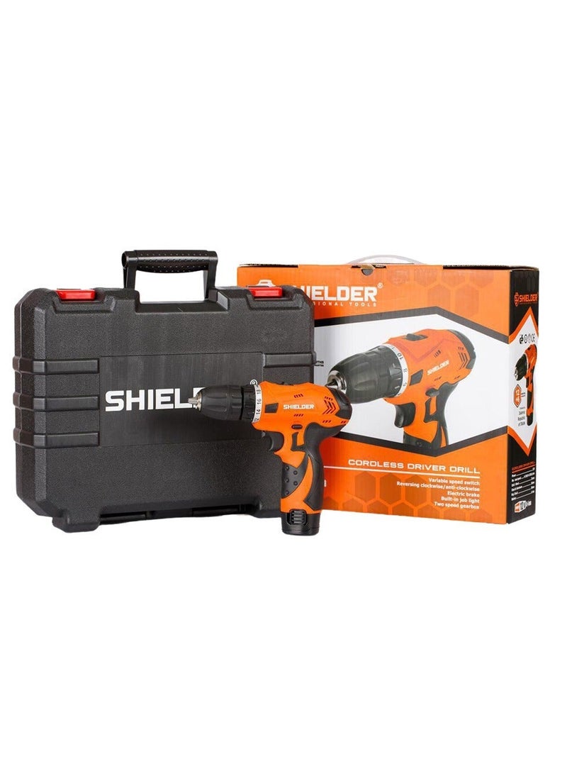 Shielder Cordless Drill Shielder SH-1012L 12V Lithium 2-Speed 10mm Drill Driver With Extra Battery LED Light & BMC Case - Image 5