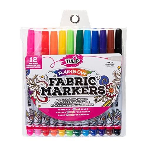 TULIP I Love to Create 26662 Fabric Markers 12/Pkg-Fine Tip - Image 1